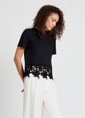 Calliope, T-SHIRT TINTA UNITA - T-shirt imprimé - ultrablack