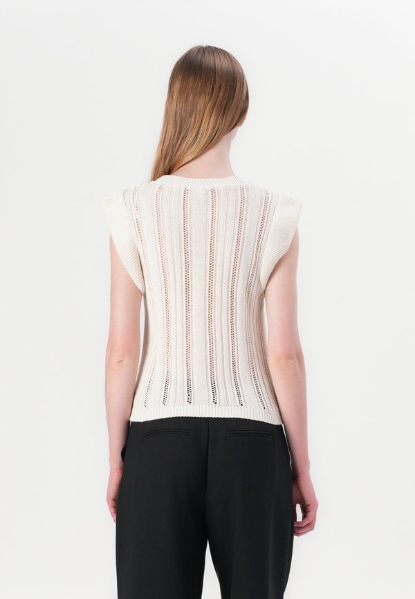 ONLNEWTULLE LIFE FRILL BLING - Jumper - ecru4