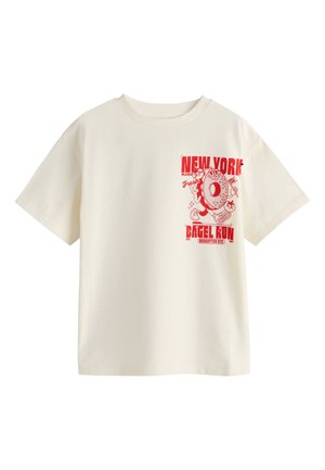 Next Tricou cu imprimeu - ecru bagel