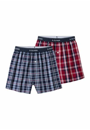 WEB 2PACK - Boxershorts - blau kariert/rot kariert