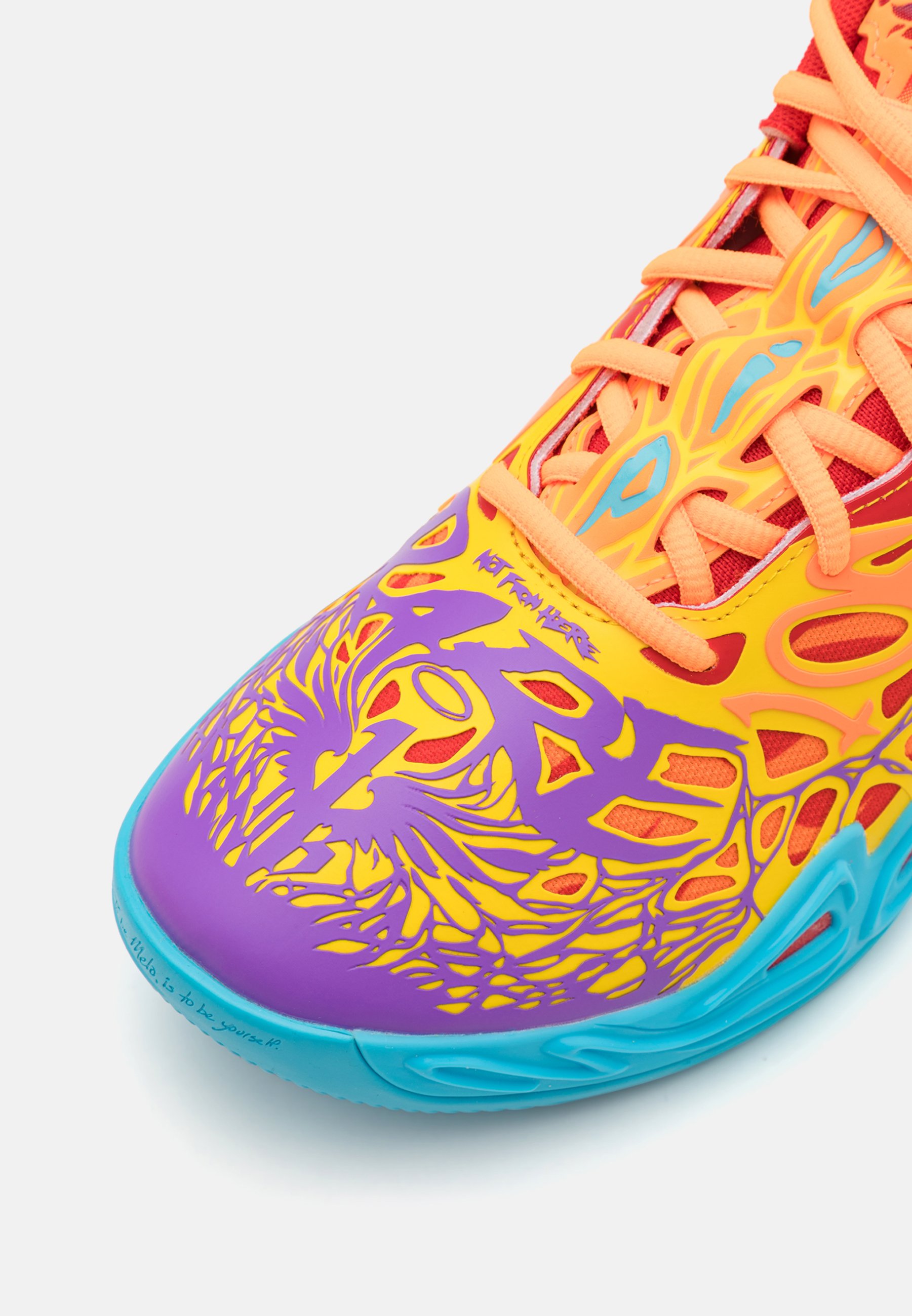 Puma MELO MB.04 PHOENIX - Basketball shoes - red/orange glow