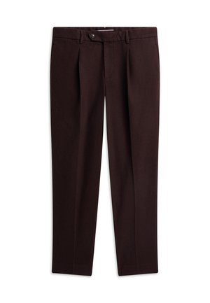 Tommy Hilfiger, SOLID BRUSHED DRESS PANTS - Broek - chocolate