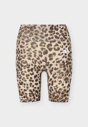 adidas Performance, Leggings - beige/khaki six/dark brown