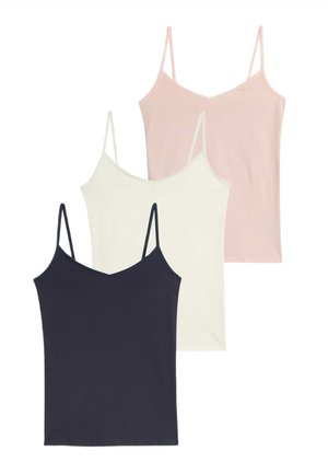 3 PACK RICH STRAPPY - Undershirt - navy mix