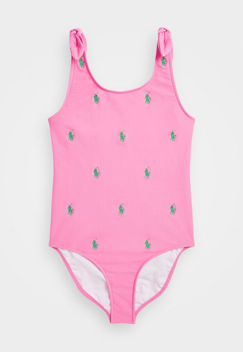 Polo Ralph Lauren - POLO PONY ONE PIECE SWIMSUIT - Badedrakt - laguna pink/tiller green, Forstørre