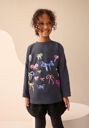Next, REGULAR FIT - SEQUIN - T-shirt à manches longues - black bow
