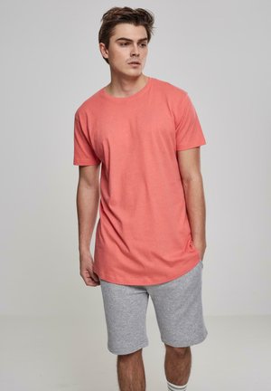 Urban Classics SHAPED LONG - T-Shirt basic - coral