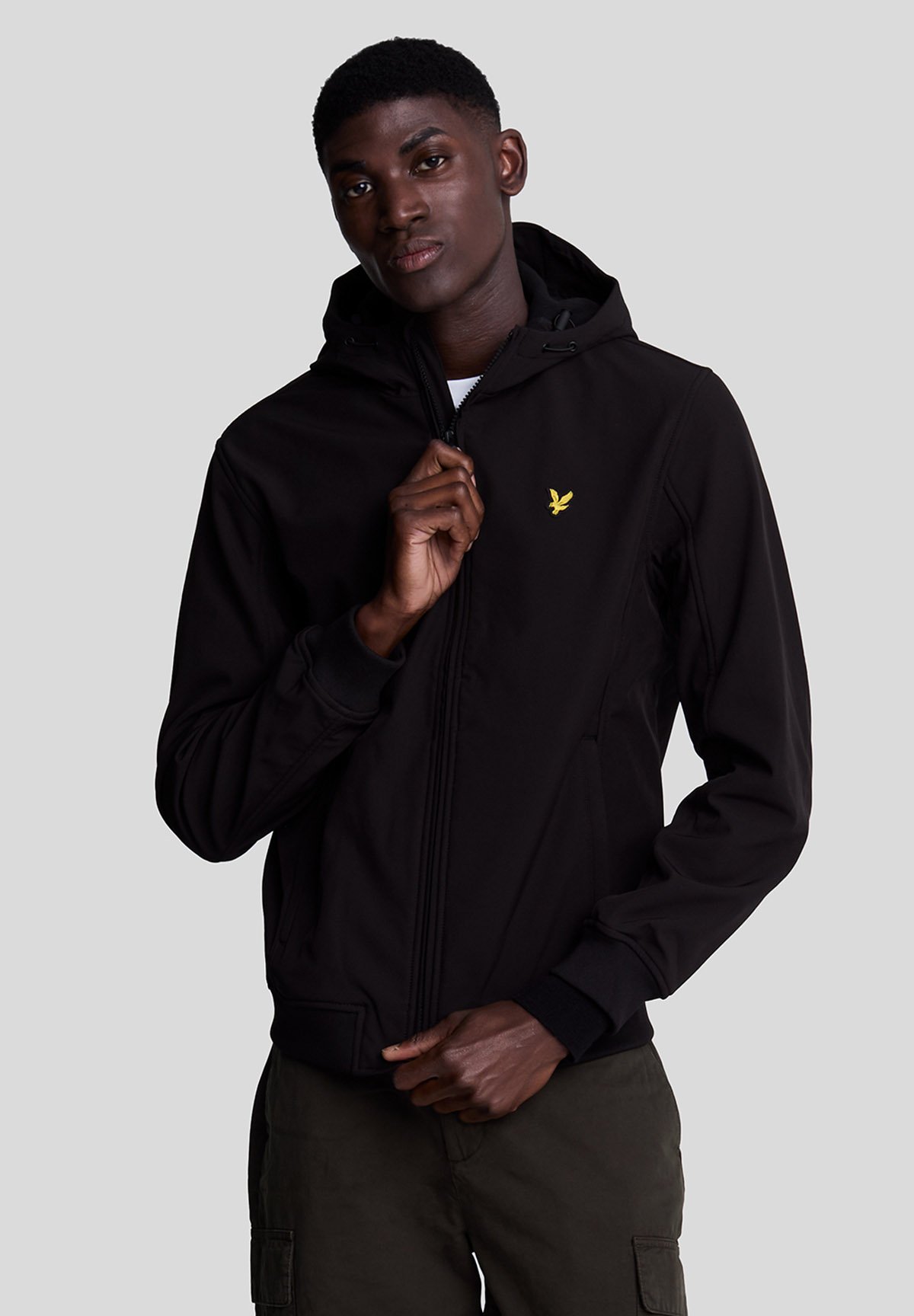 Lyle & Scott FULL-FLY - Felpa con zip - jet black/nero