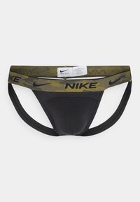 Nike Underwear STRETCH JOCK STRAP 3 PACK - Cuecas - black/white/olive/khaki