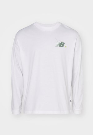 New Balance COURT LONG SLEEVE - Top s dlhým rukávom - white