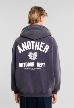 OUTDOOR DEPT - Sweatjacke - washed navy blue