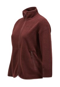 Peak Performance W PILE ZIP  - Fleecejakke - dunkelrot