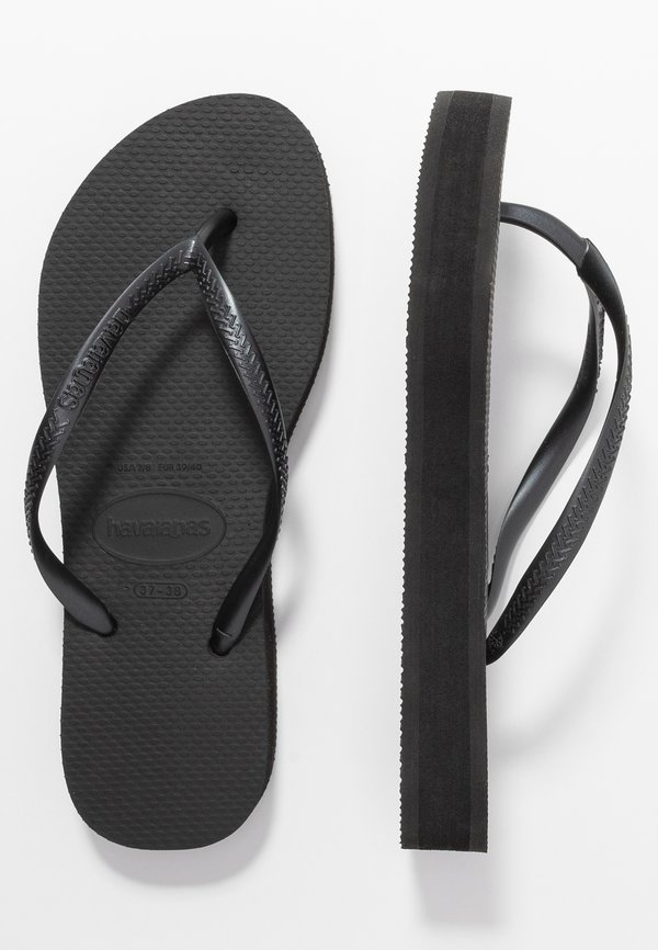 SLIM FIT FLATFORM - T-bar sandals
