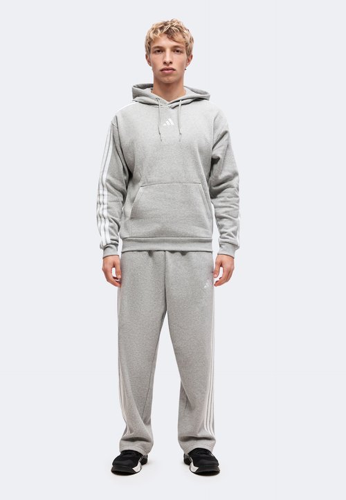 adidas ESSENTIALS 3 STRIPES HOODIE - Hoodie - medium grey heather/white — photo 2