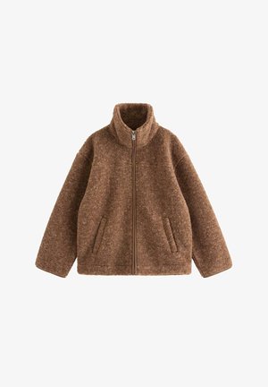Lindex, LINDEX BONDED PILE JACKET LINDEX - Fleecejas - light brown melange