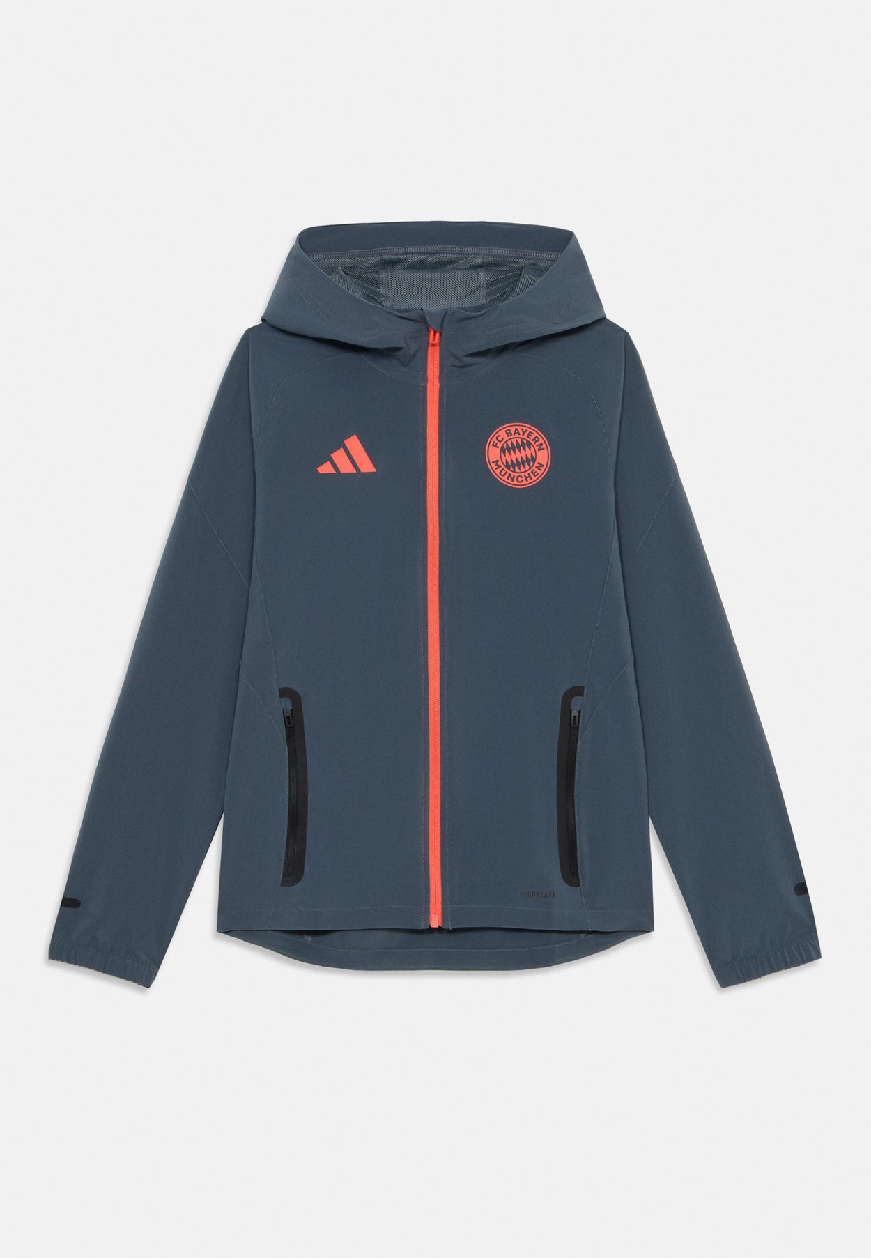 adidas FC BAYERN MUENCHEN COMPETITION TECH TRAVEL JACKET KIDS UNISEX - Training jacket - bold onix/easy coral