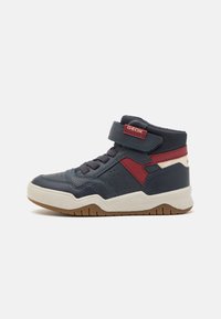 Unselected, navy/dark red
