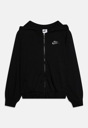 SPORTSWEAR - Zip-up sweatshirt - black/flat pewter