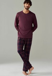 Next REGULAR FIT - SET 2 PACK - Pyžamová súprava - navy blue burgundy check