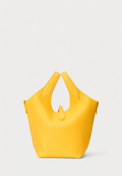 Polo Ralph Lauren POLO PLAY LEATHER SMALL TOTE & CROSSBODY - Rokassoma - canary yellow