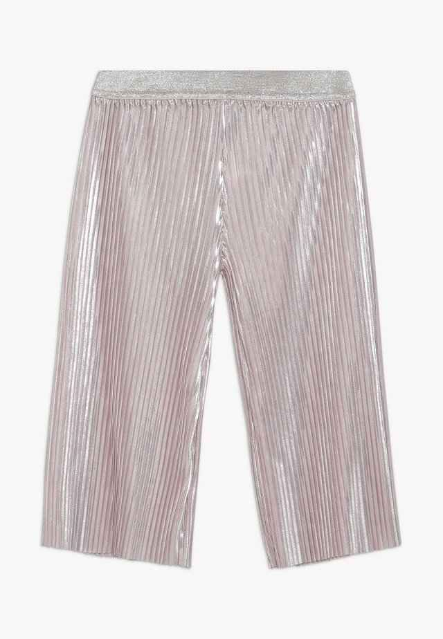 SHINY PLEATED TROUSERS - Broek - pink pale