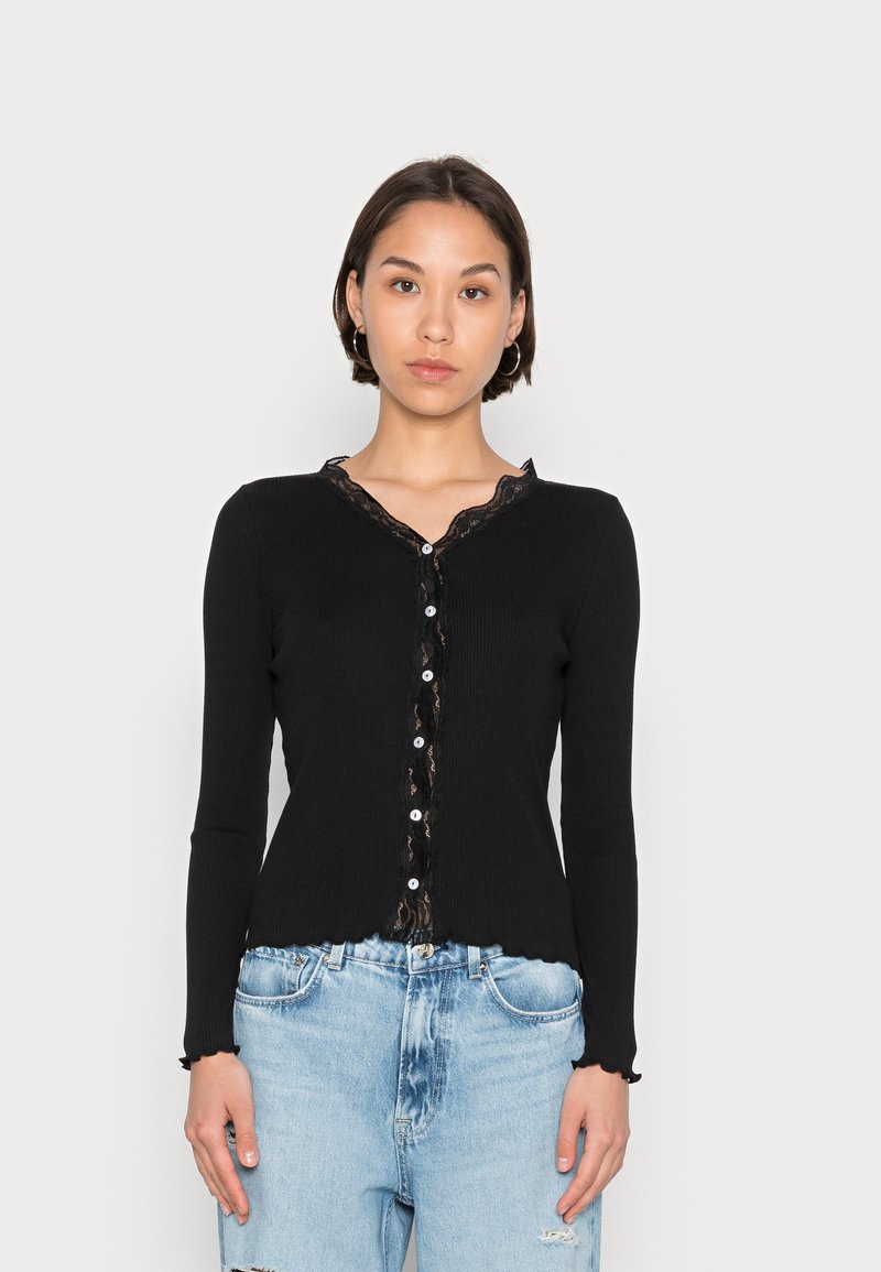ONLY ONLMICHELA - Casaco de malha - black