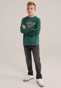 WE Fashion BLUE RIDGE - Ilgarankovis viršutinės dalies drabužis - dark green