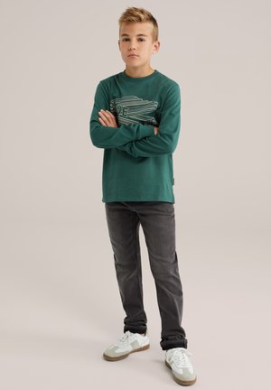 WE Fashion BLUE RIDGE - Langarmshirt - dark green