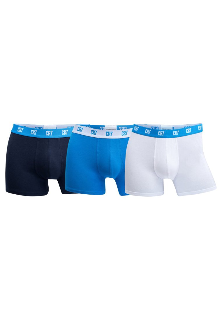Cristiano Ronaldo CR7 SEASONAL BASIC TRUNK 3 PACK - Boxers - blue/dark blue/white
