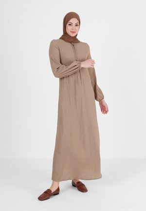 CREW NECK MODEST - Vestido largo - mink