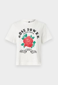 VMSIGNE METTE - T-shirt print - snow white
