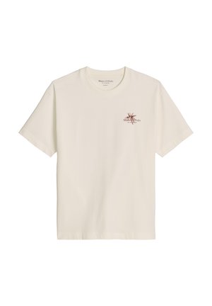 Marc O'Polo, MARC O'POLO T-SHIRT RELAXED MIT SAISONALEM RÜCKENPRINT   - Print T-shirt - silky white