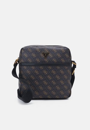 VEZZOLA TOP ZIP CROSSBODY FLAT UNISEX - Across body bag - brown/ochre