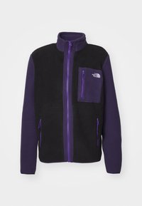 M YUMIORI FULL ZIP - Polárdzseki - black/eternal purple