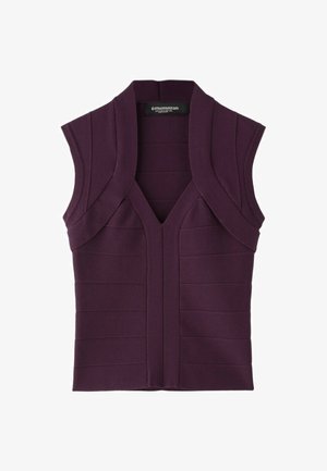 Stradivarius, BANDAGE TOP - Haut - dark red