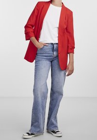 Pieces Blazer - red