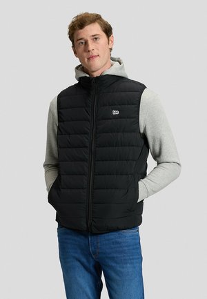 Lee, LINED JACKET STAND_COLLAR_PUFFER_VEST FOR MENS - REGULAR FIT - Chaleco - blacks