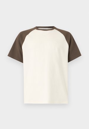 Hollister Co., EXCLUSIVE EVERYDAY ICON TEE - Μπλουζάκι με στάμπα - off-white