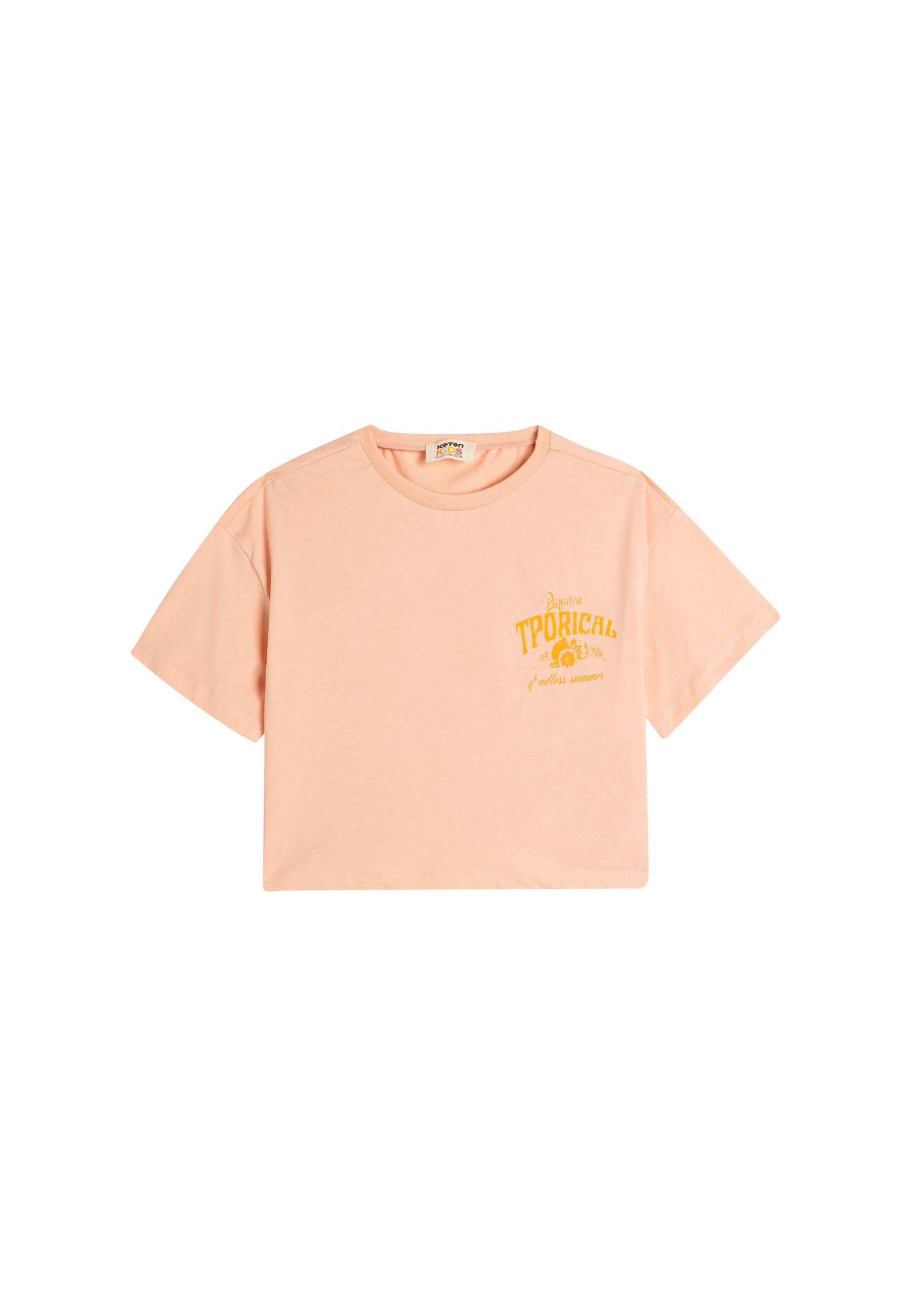 Maglietta Slogan Stampata T-Shirt Maniche Corte Koton Con Slogan 50 Cotone 50 Poliestere Per Bambini E