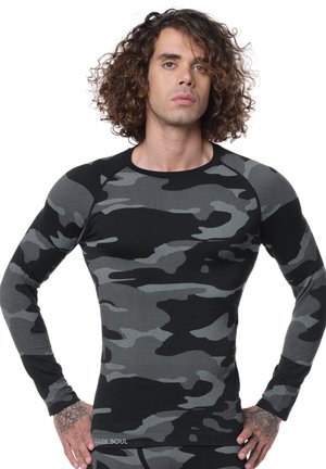 Stark Soul FUNKTION LANGARM - Maglietta intima - schwarz grau