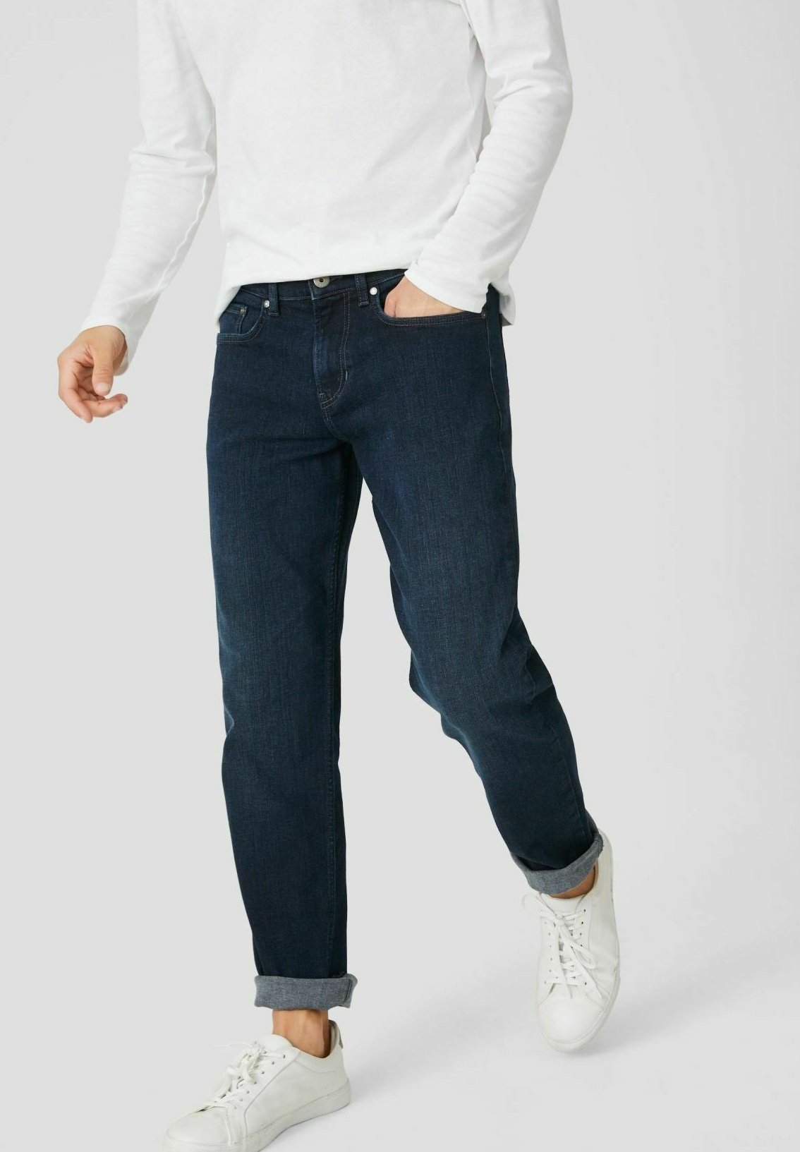 C\u0026A Straight leg jeans - dark blue 