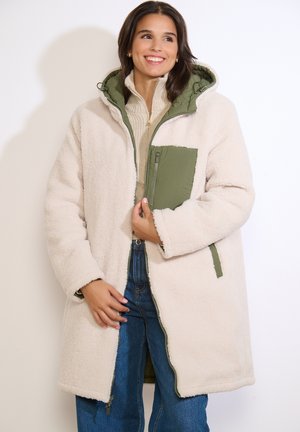 REVERSIBLE LONG PUFFER - Zimný kabát - khaki med