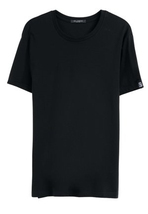 GRAND CREW NECK MERCERIZED - T-Shirt basic - black