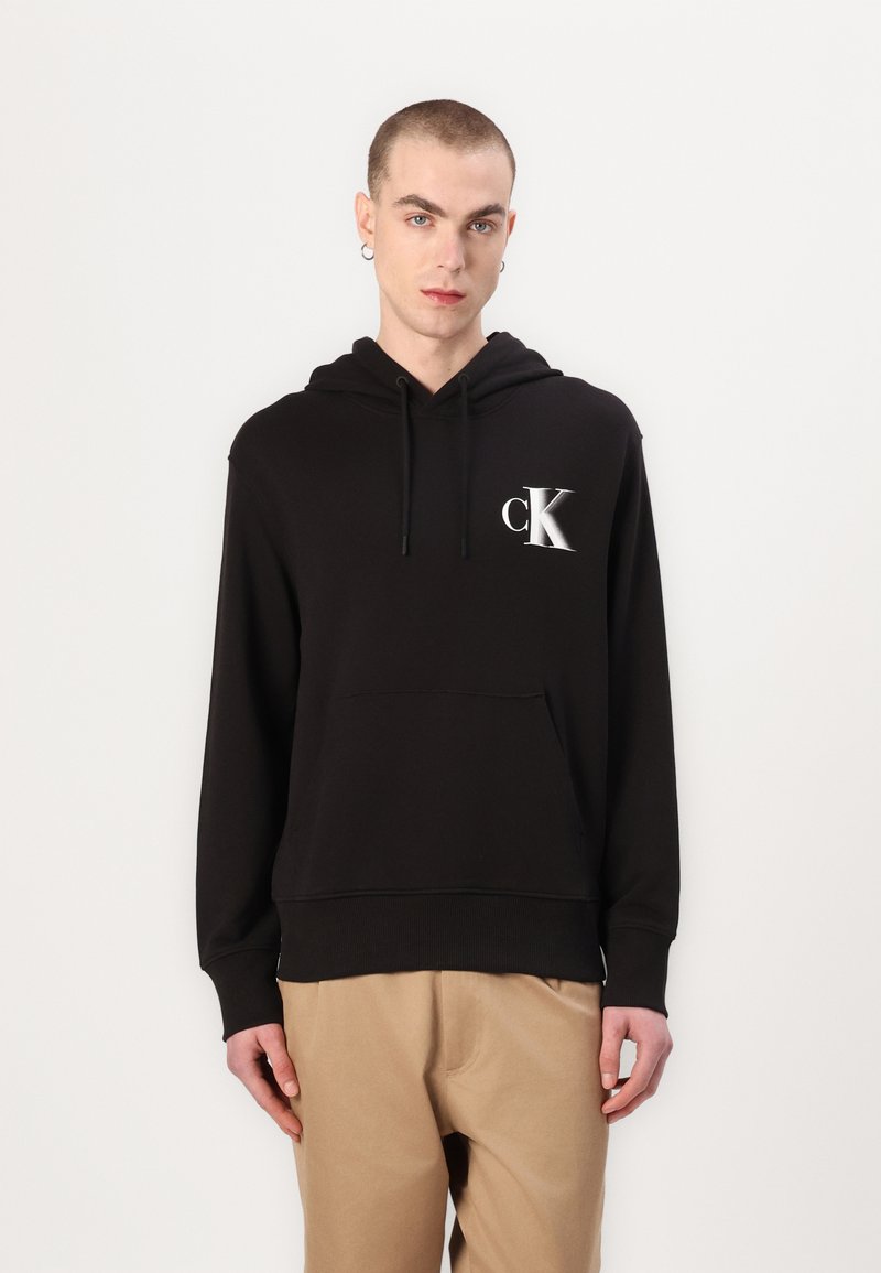 Calvin Klein Jeans BOLD HOODIE UNISEX Sweatshirt black Zalando