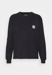 POCKET - Long sleeved top - black