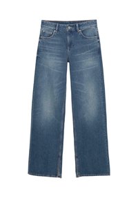 WITH SPLITS - Egyenes szárú farmer - dark-blue denim