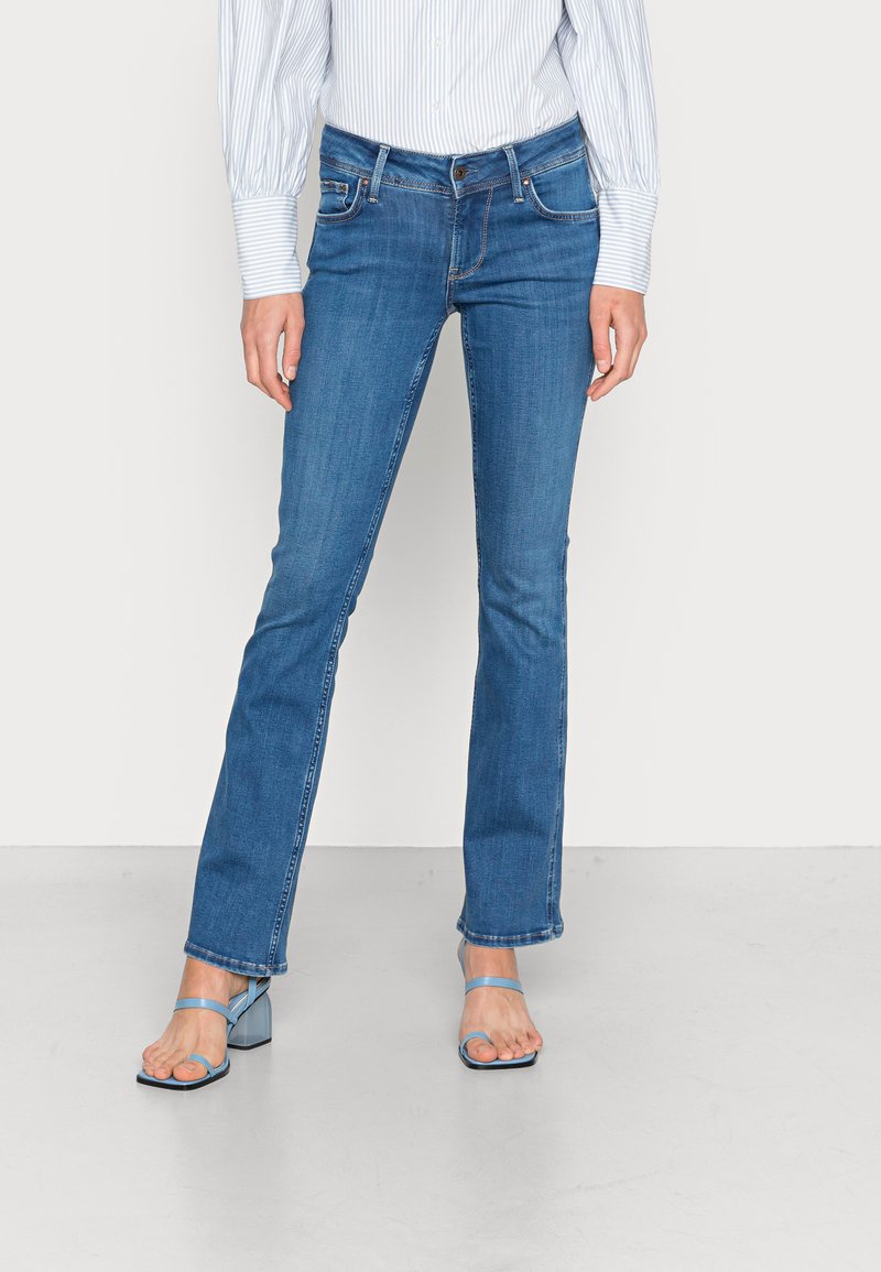 Pepe Jeans NEW PIMLICO - Calças de ganga à boca de sino - denim