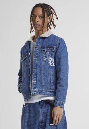 Karl Kani OLD ENGLISH JACKET - Leichte Jacke - dirty blue