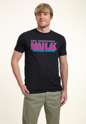Marvel MARVEL NEON HULK - T-shirt z nadrukiem