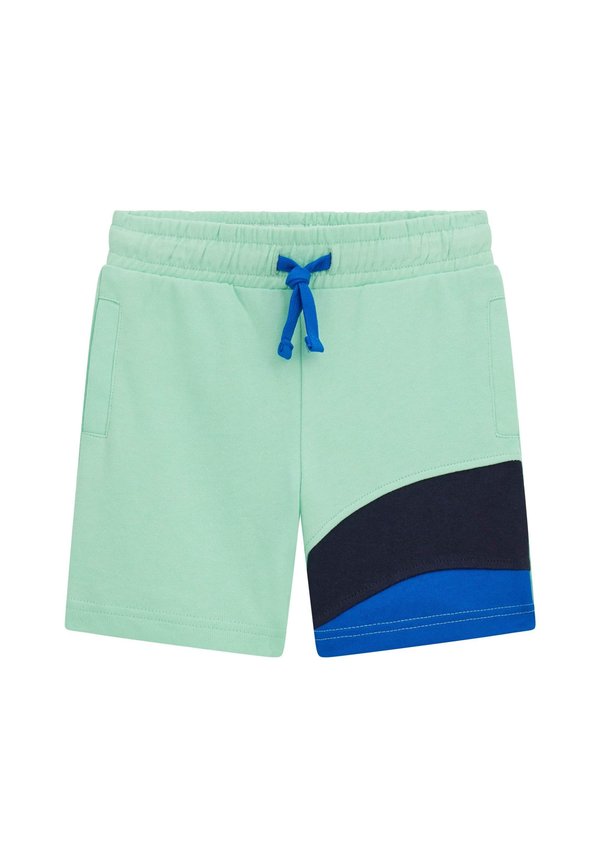 COLOR BLOCK OPTIK - Shorts - wassergrün